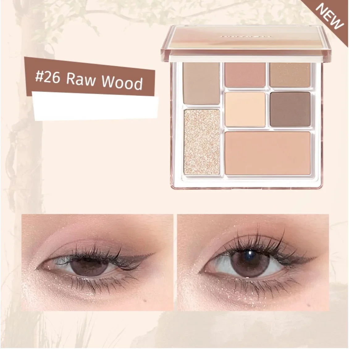 Judydoll 7-Color Palette Eyeshadow Highlight Powder Eye Long Lasting Zpaxo 26