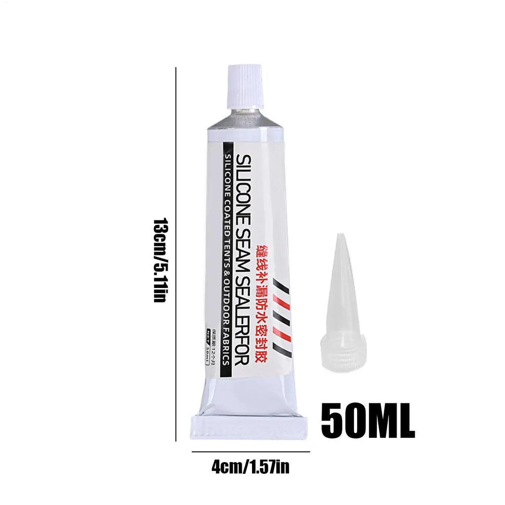 Tent Seam Sealer Waterproof 50ml Outdoor Shelter Sealant Glue Flexible Tent Sealant for Backyard Patio Camping Hiking Outdoor Zpaxo