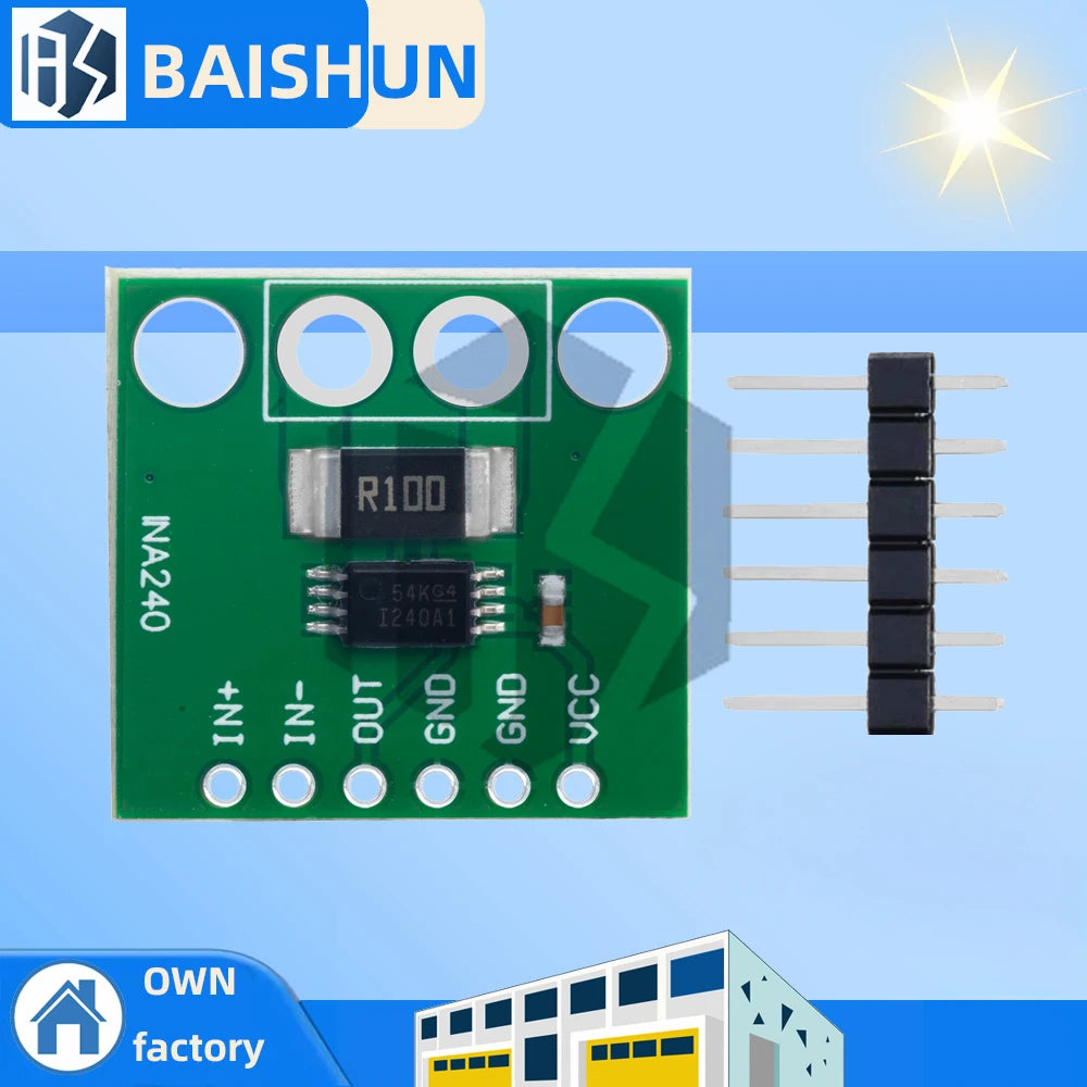 INA240A1 Bidirectional Current Sense Amplifier Module - Precision Current Monitoring & Acquisition Zpaxo