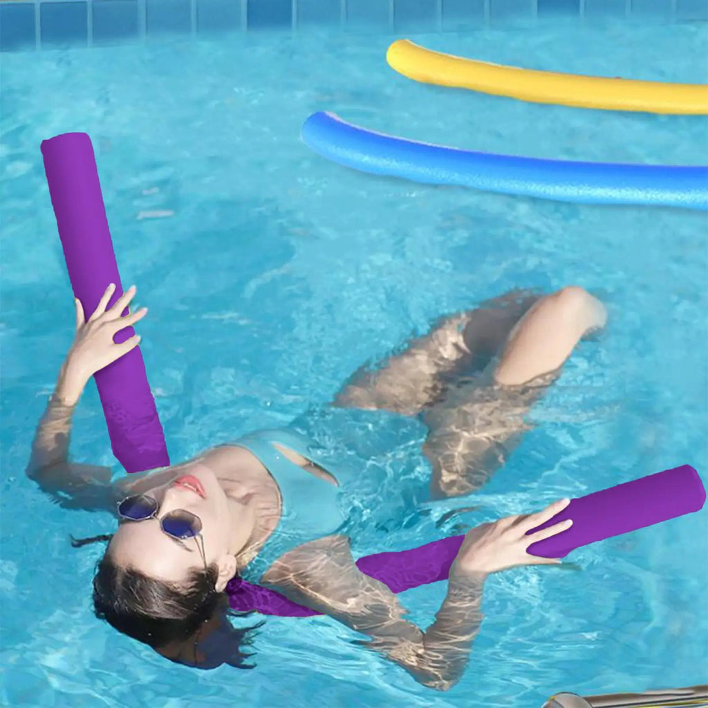 Pool Noodles Foam Multi-Purpose Inflatable Soft Foam Floats With Connector Pool Noodle Float For Kids Adults Exercise Sports Zpaxo