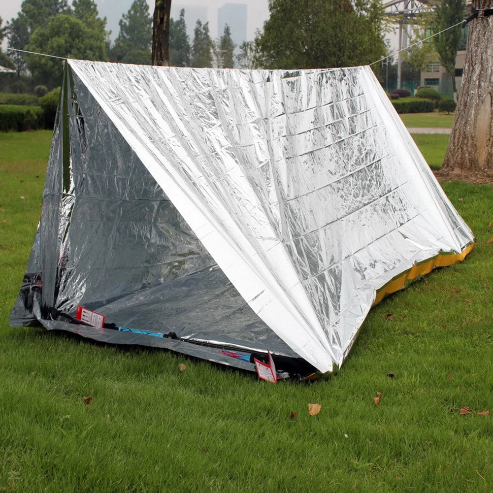 Emergency Blanket Outdoor Survive First Aid Hiking Rescue Windproof