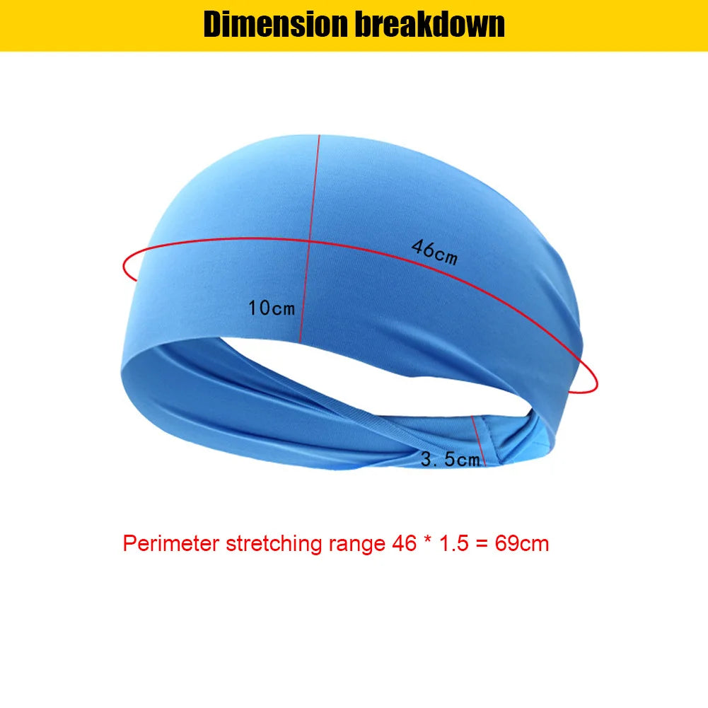 Sweat Absorption Headdress Quick Dry Running Head Band Anti-slip