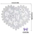 3D Heart Bow Silicone Molds – DIY Nail Charms & Resin Art Craft Resin Mold Zpaxo md-43