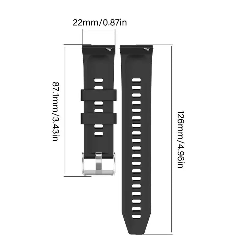 652F Comfortable Silicone Woven Watch Band Easy On for Watch GT6 46mm Smartwatch 22mm Width Compatible Zpaxo