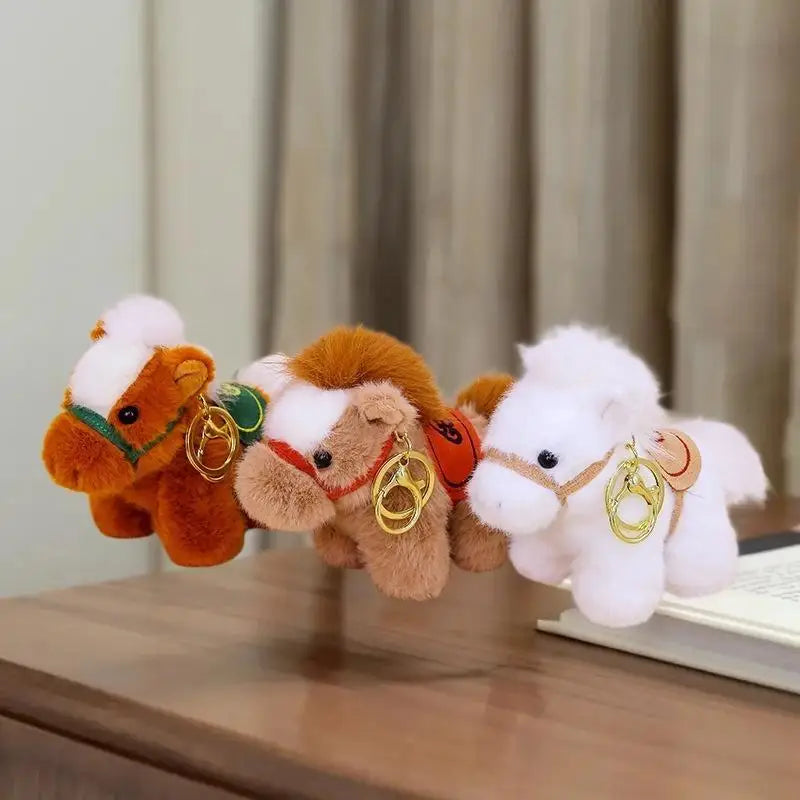 Kawaii Zodiac Equine Plushie Keyring Year Present Backpack Hanging Zpaxo