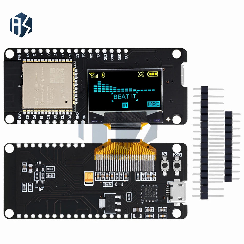 0 96 OLED ESP32 Board ESP-32 Dual-mode Wifi Bluetooth Compatible Zpaxo