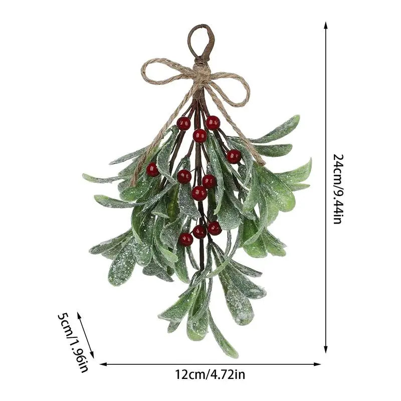 Simulated Mistletoe Branch Christmas Greenery Floral Stems Branches
