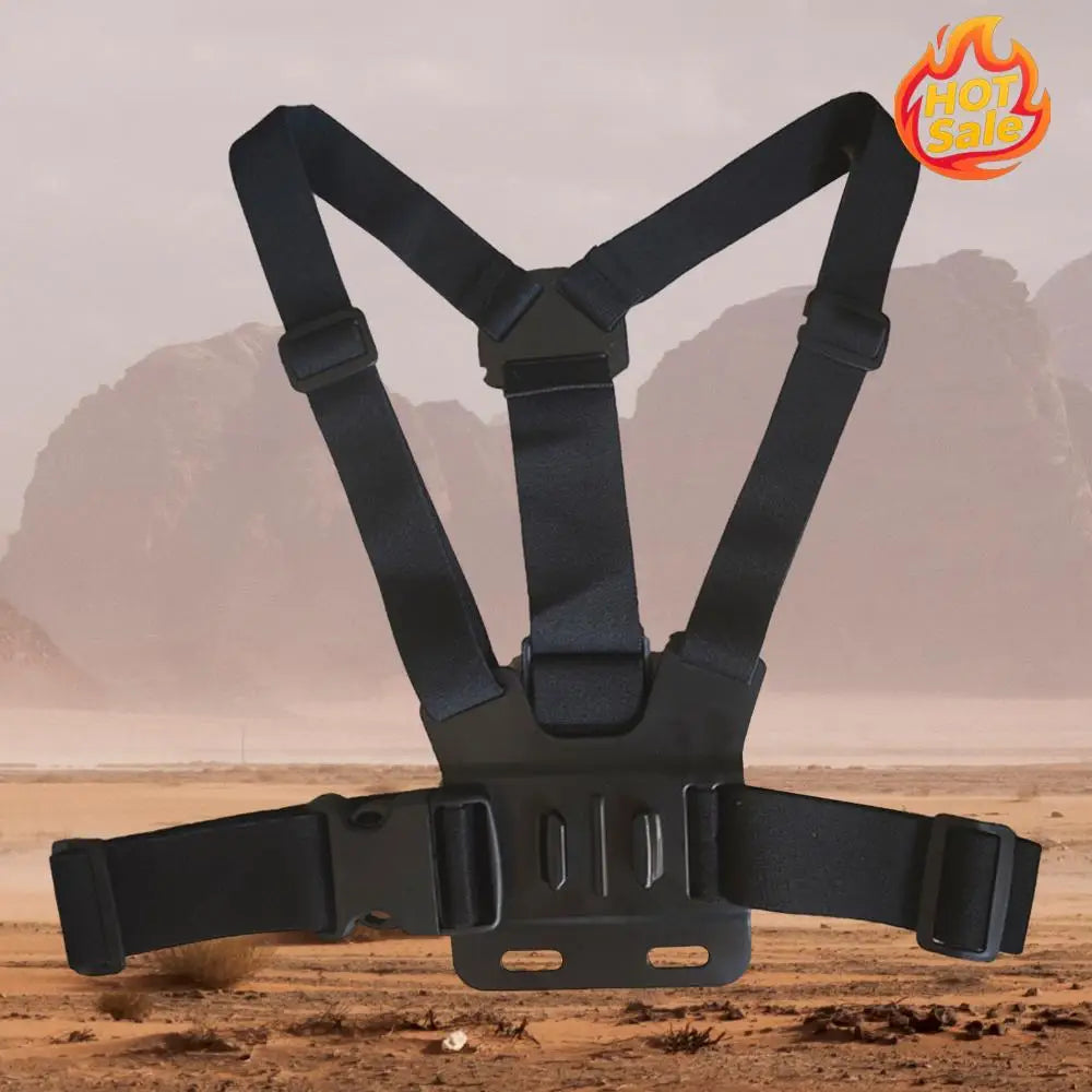 Chest Mount Harness Compatible for GoPro 12/11/10 Action Camera Chest Harness Holder Harness Mount Holder with J Shaped Base Zpaxo