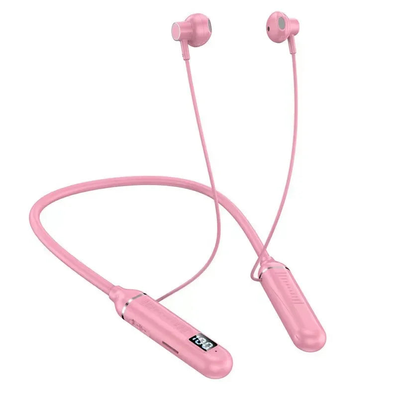 Wireless Earphones Bluetooth 5 3 Neckband Headphones Gaming LED