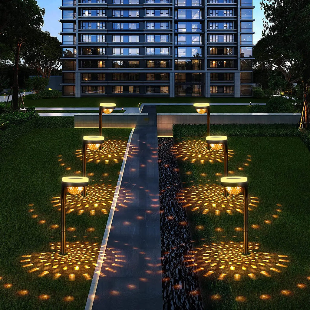 Solar Lawn Lights Garden Yard Decoration Underground Warm White Lamp Zpaxo