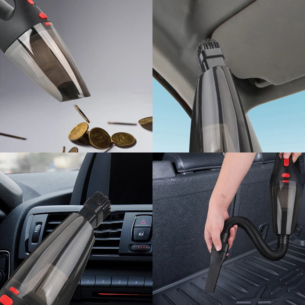 Cordless Car Plug Cleaner Handheld Vacuum Cleaning Tool 120W 12V