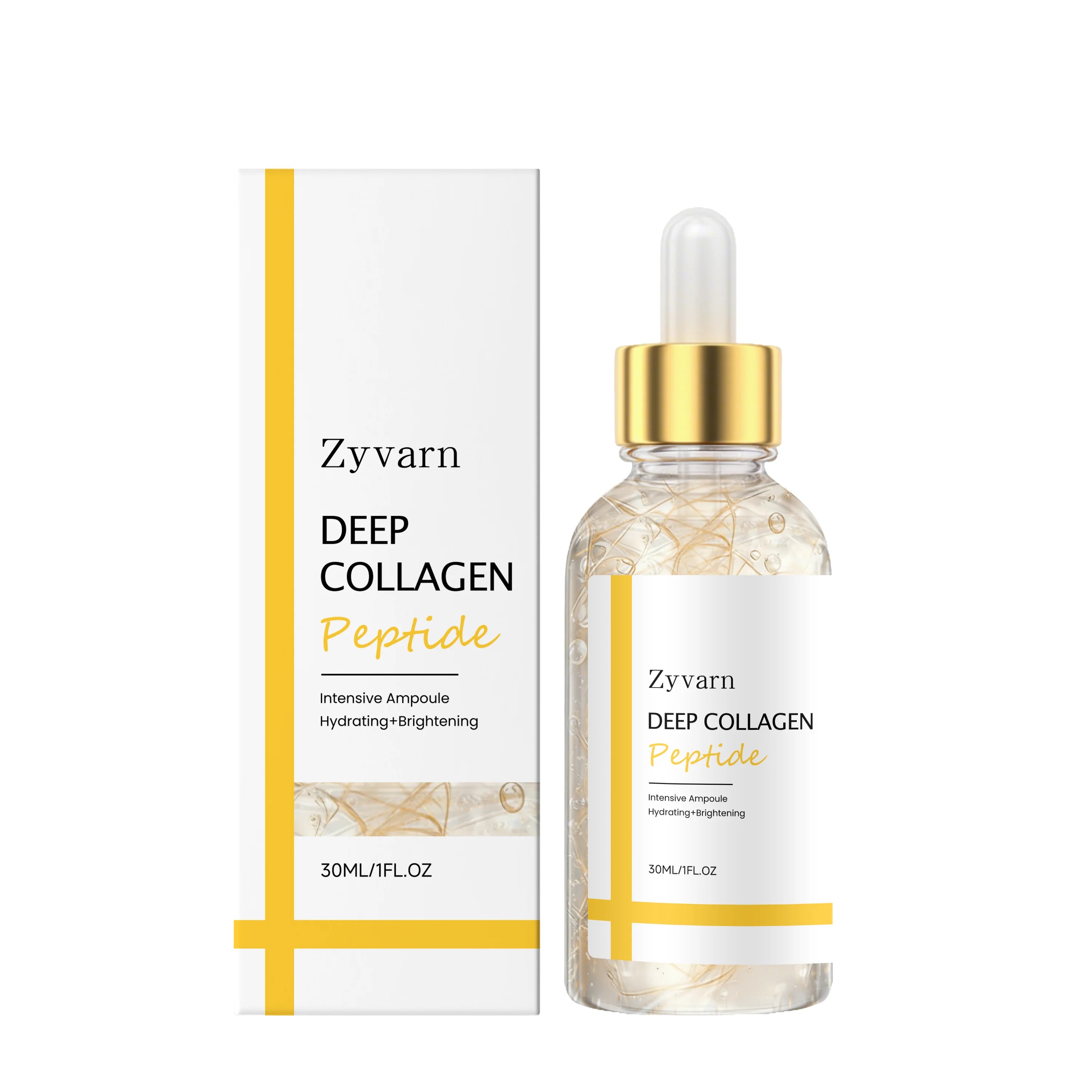 ZYVARN Silk Peptide Collagen Lifting Anti-Wrinkle Face Serum Anti-Aging Face Serum Zpaxo 30ml Boxed