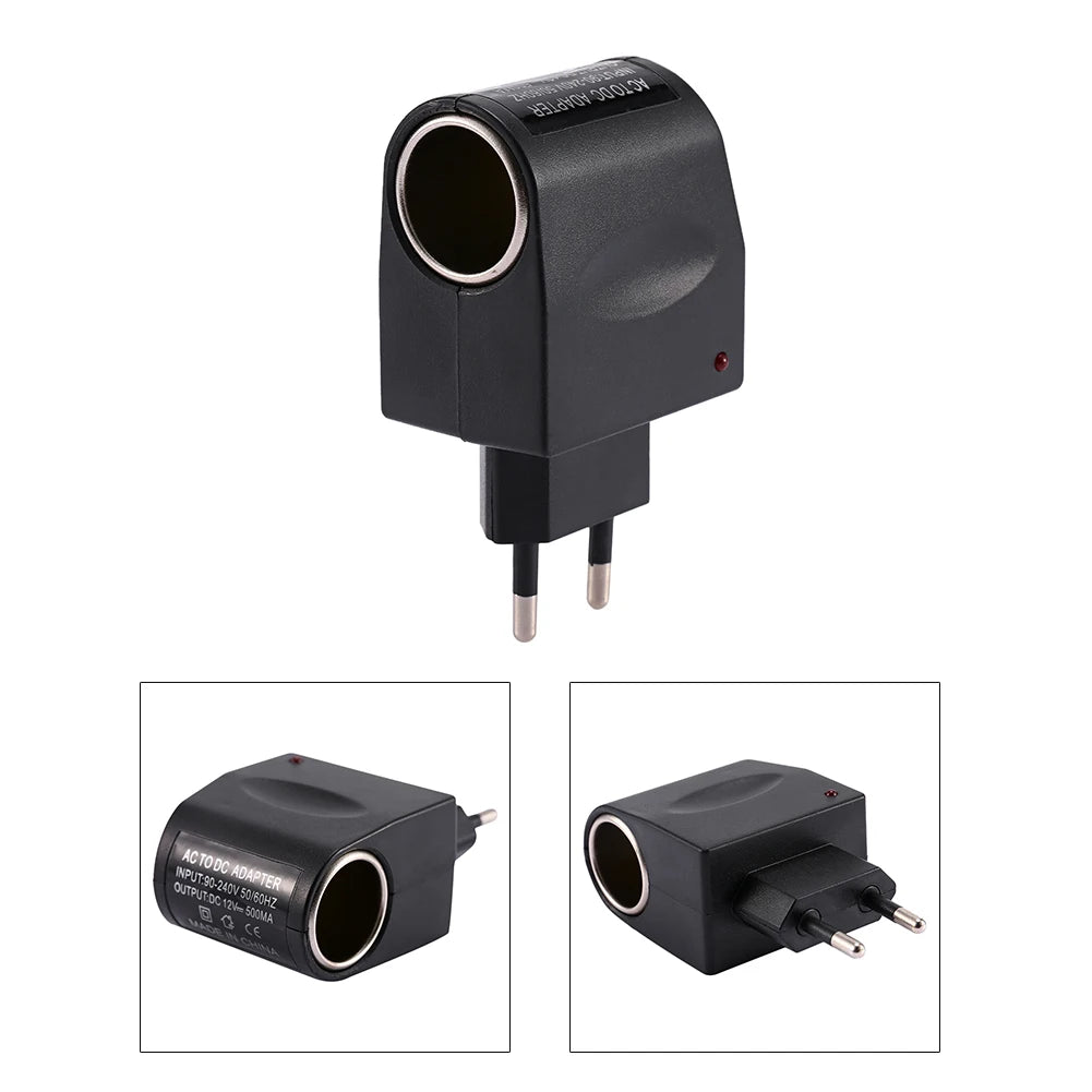 Wall Power AC 12V DC Car Charger Cigarette Lighter Converter Adapter