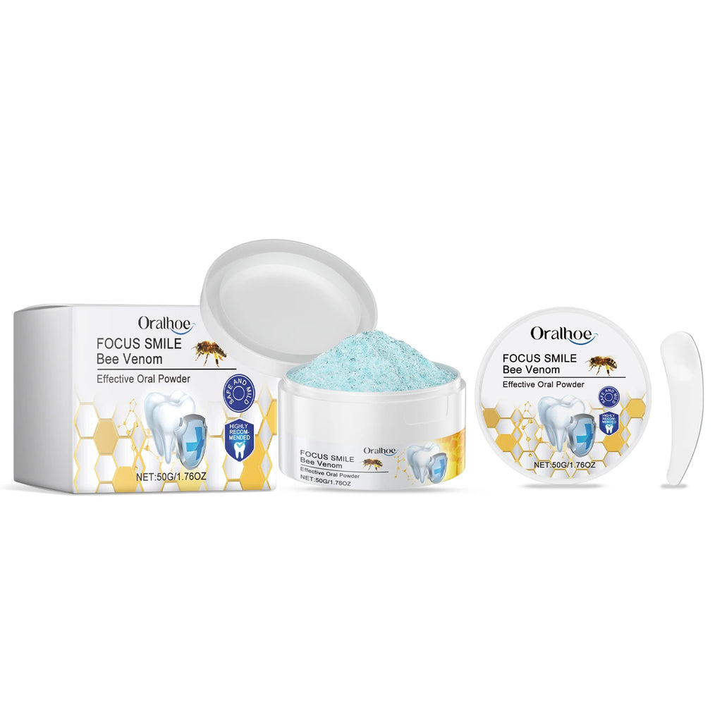 Oralhoe Bee Venom Teeth Whitening Powder – Remove Stains Teeth Whitening Powder Zpaxo 50g boxed
