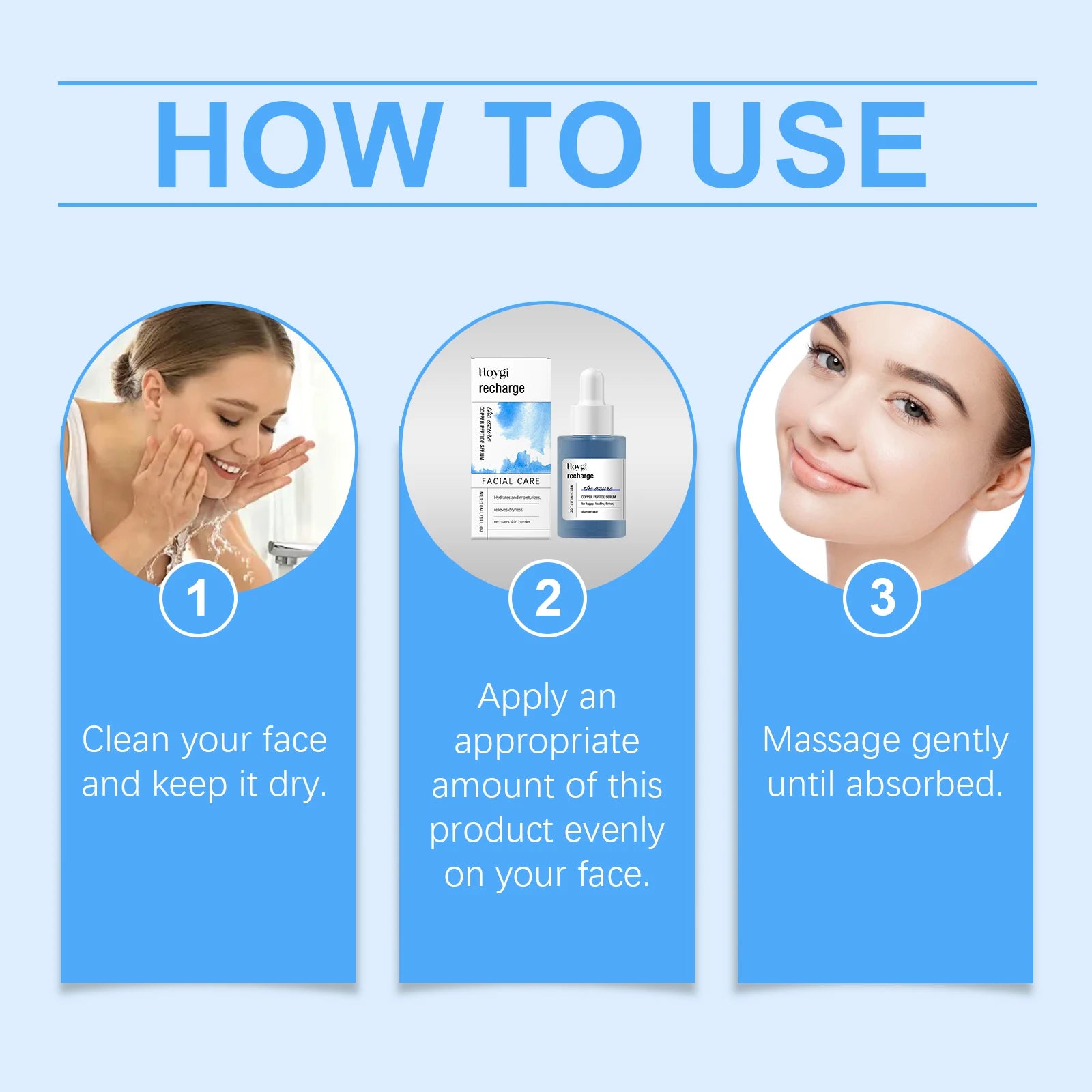 Blue Copper Peptides Collagen Serum – Anti-Aging & Firming Anti-Aging Face Serum Zpaxo