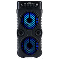 Compact Portable Outdoor Wireless Speaker Dual 3 Inches Music Bass Zpaxo Black