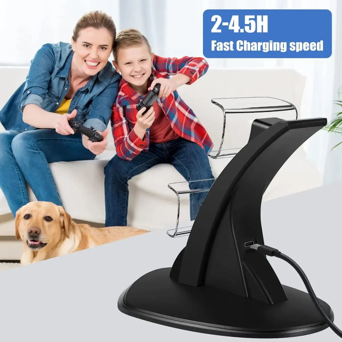 PS5 Controller Type-c Dual Sense Charging Station Dock Charger Stand Zpaxo