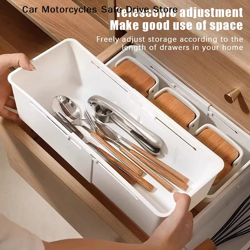 CMHome Pull-out Storage Box Drawer Telescopic Organizing Cosmetics