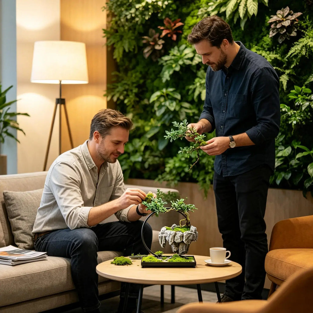 Floating Planter 360 Degree Rotating Levitating Display Rack Magnetic