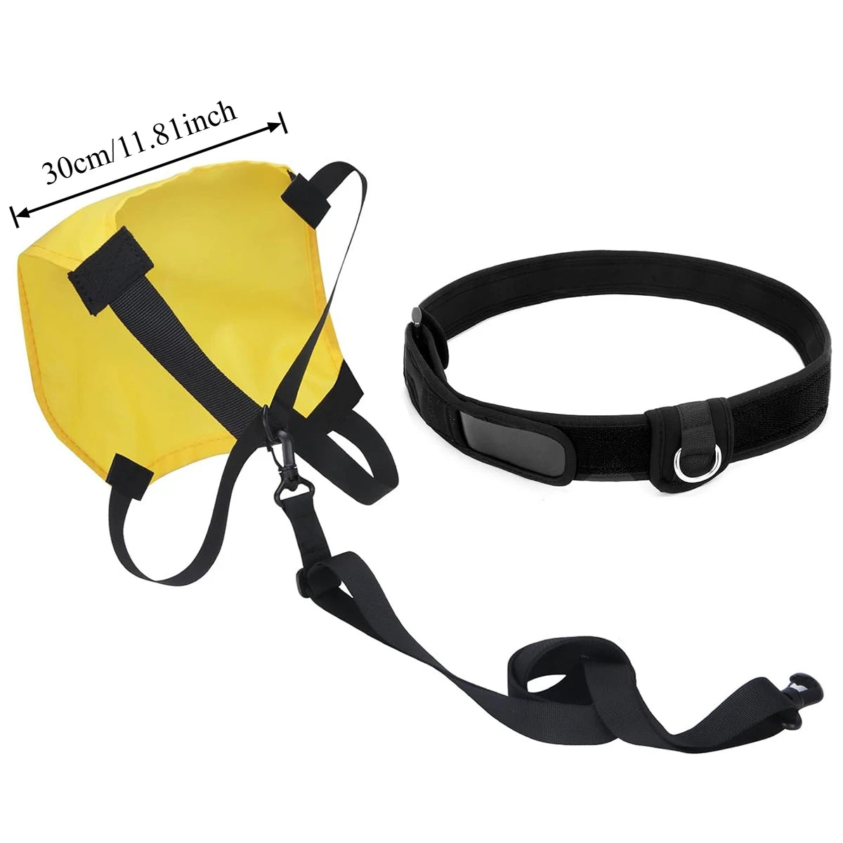 Adjustable Swim Resistance Parachute Belt | Pool Fitness Trainer