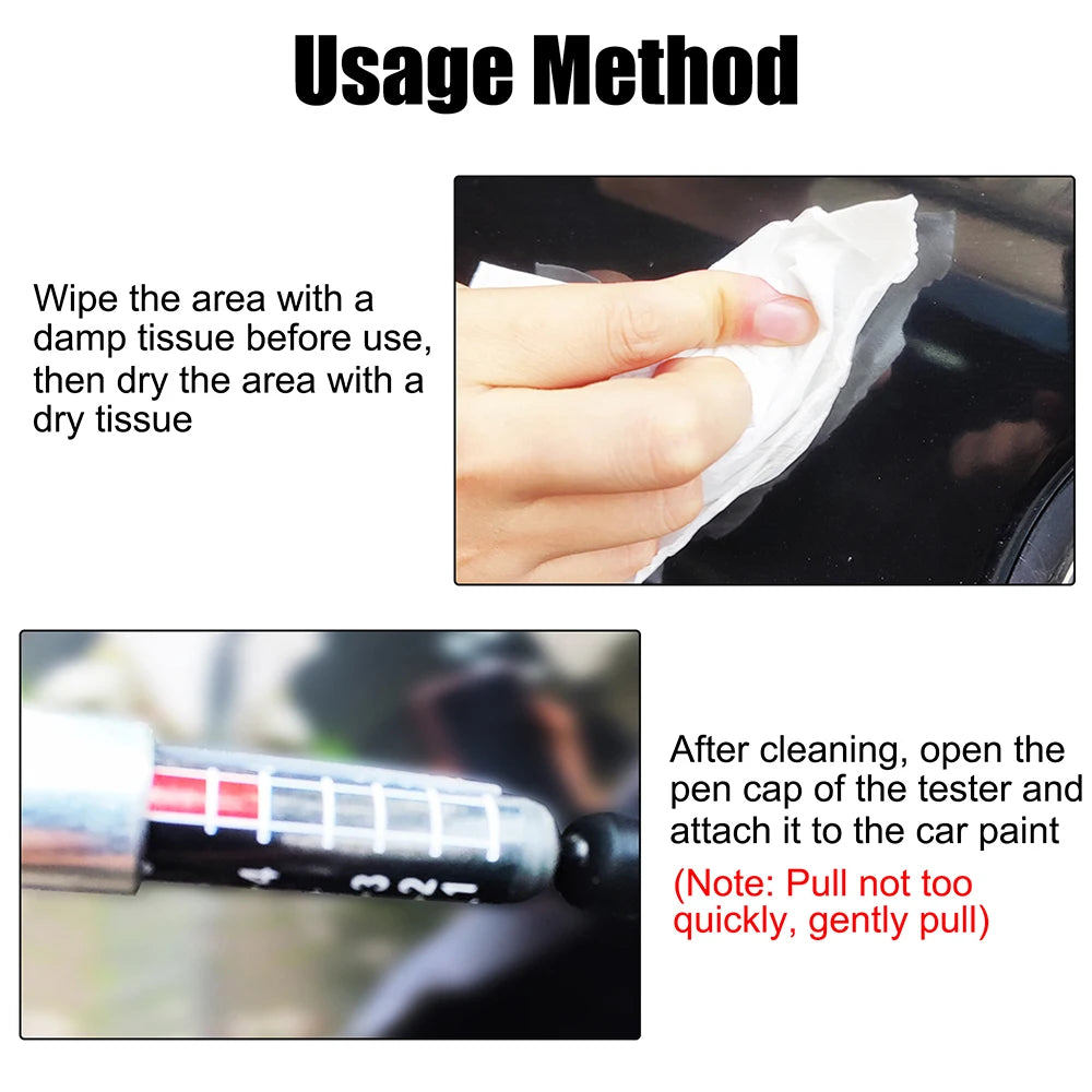 Waterproof Paint Thickness Tester Portable Coating Meter Car Testing