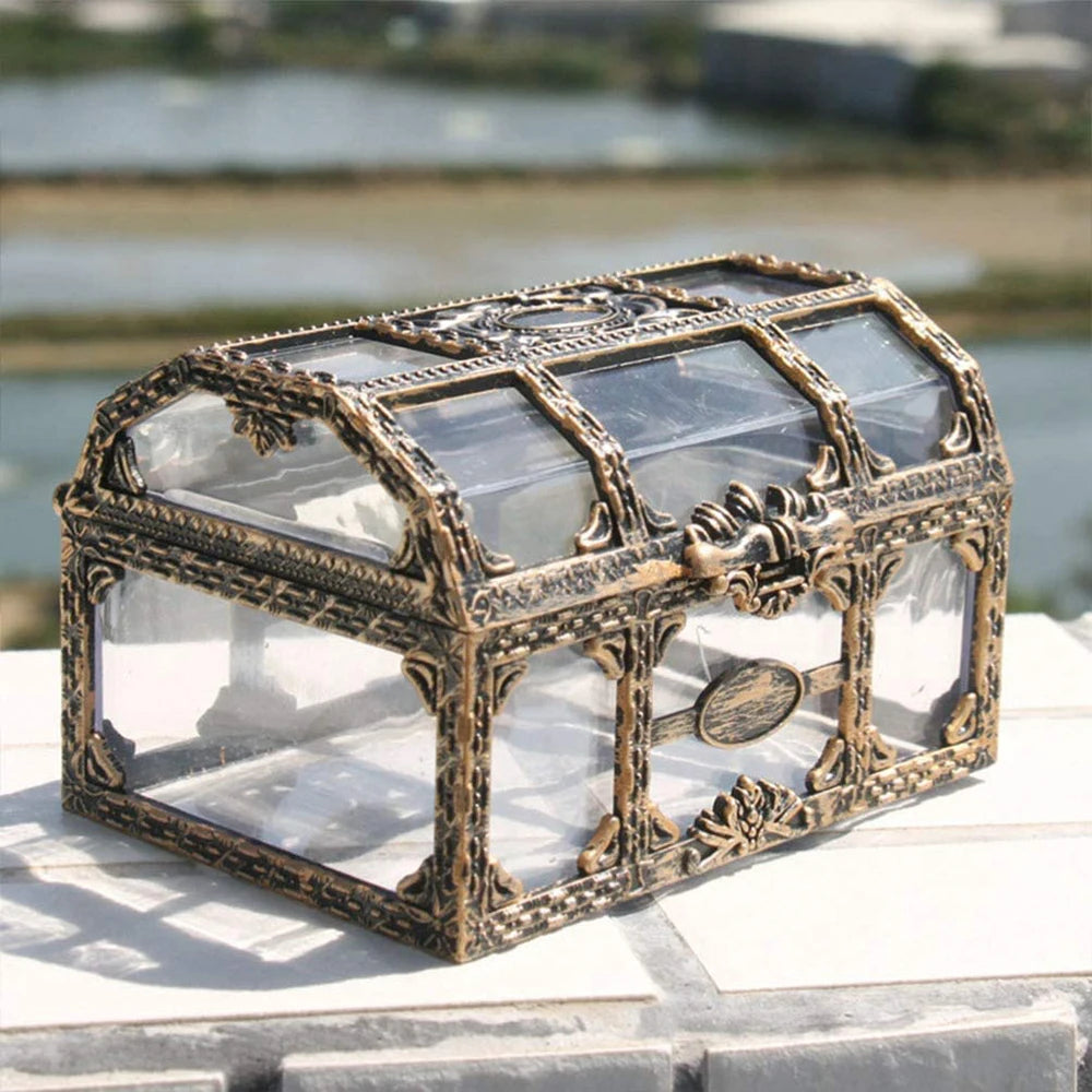 Retro Pirate Treasure Chest Mini Storage & Display Box