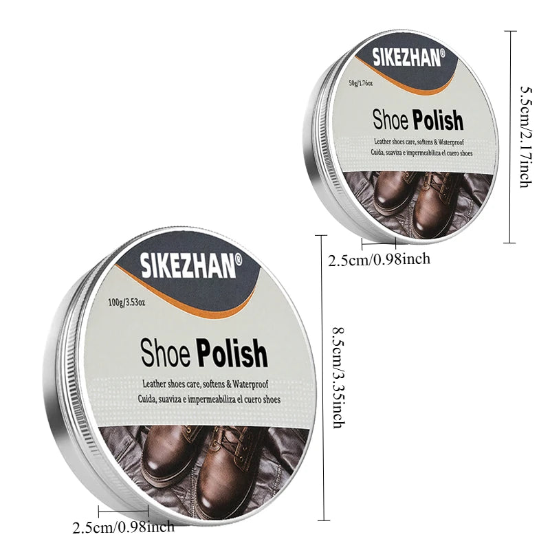 Professional Shoe Polish Cream for Leather Shoes, Restores Color&Shine,Waterproof Protection,Shoe Care Men&Women Shoes Nourish Zpaxo