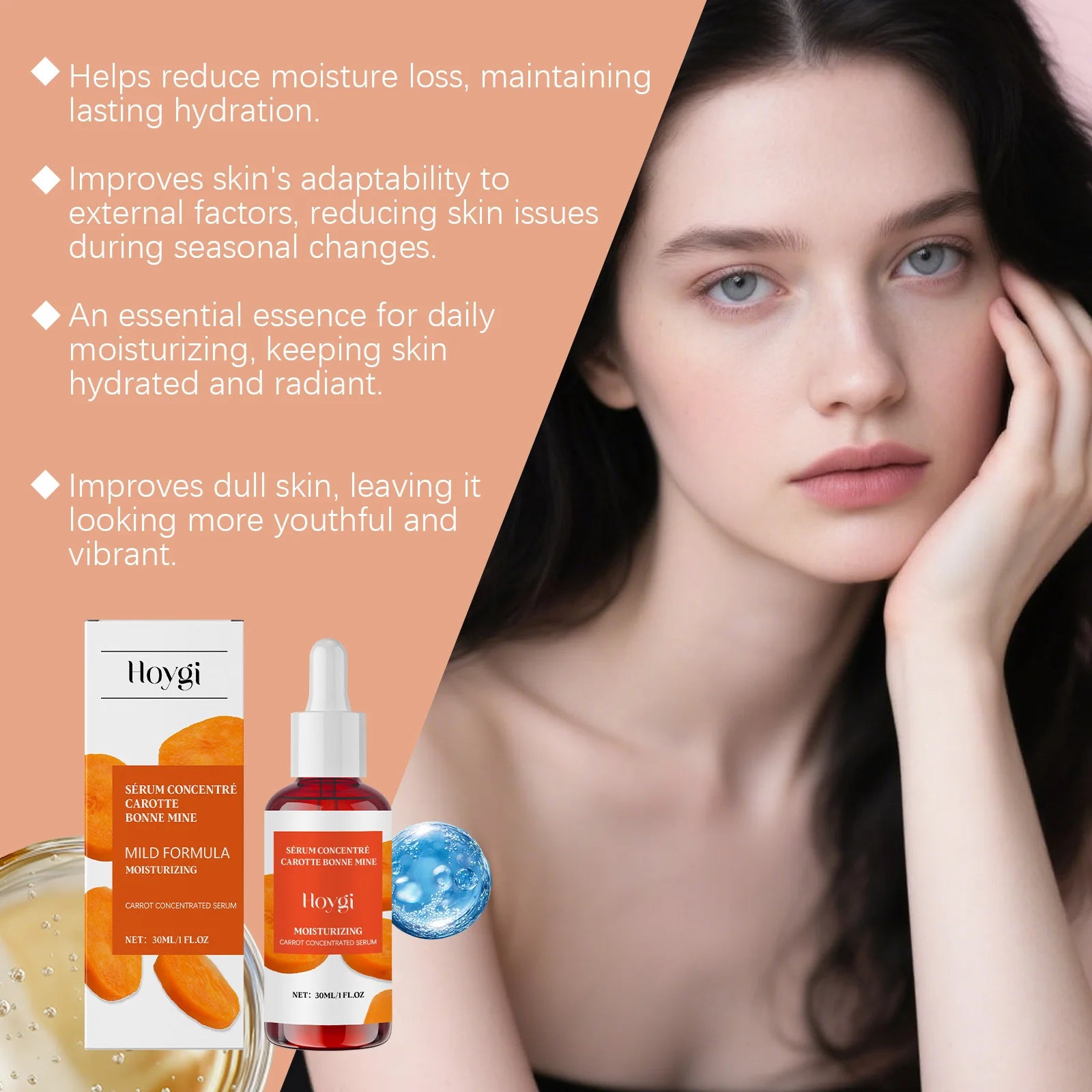 Hoygi Hyaluronic Acid & Vitamin C Brightening Face Serum Brightening Face Serum Zpaxo