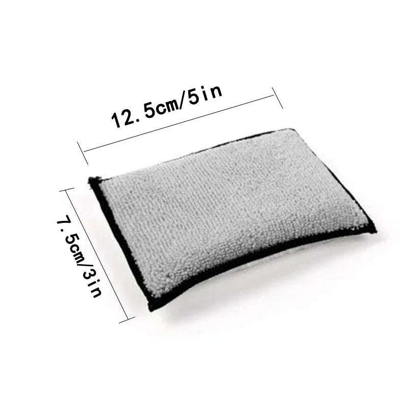Double-Sided Microfiber Car Wax Sponge | Auto Detailing Set