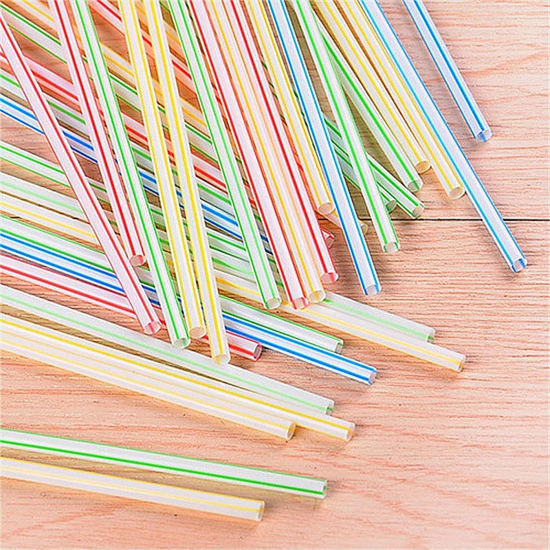 100Pcs Colorful Bendable Straw Drinking Kunststof Straw for Milk Tea Bar Party Rietjes Drinking Wedding Kitchen Beverage Straws Zpaxo