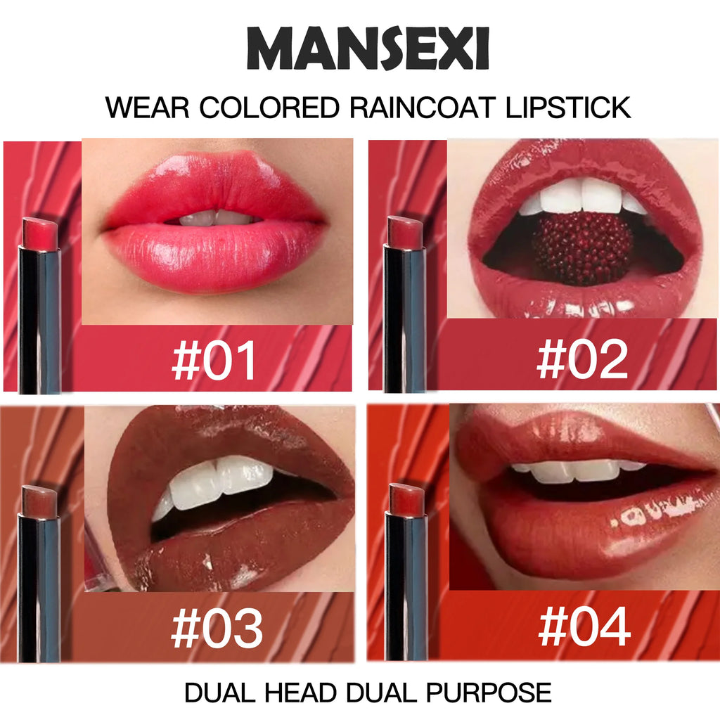 Dual-effect Lip Makeup One Tube Two Looks 4 Colors Matte Glossy Zpaxo