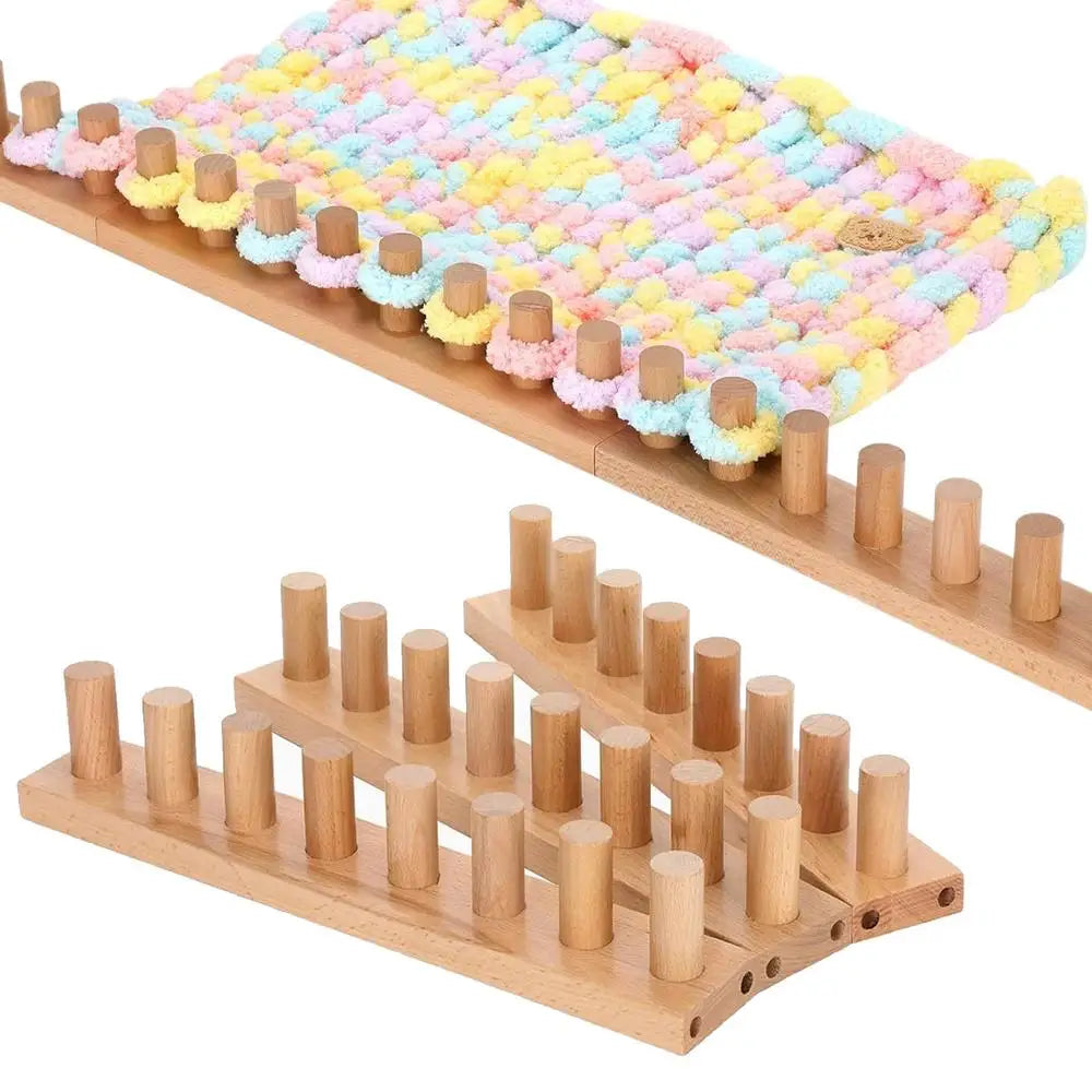 Loom Knitting Kit Yarn Crochet Loom Kit Hand Knitting Set for Crafts Hobby Beginners Weaving Blanket Scarf Sewing Cushion Zpaxo A China Mainland