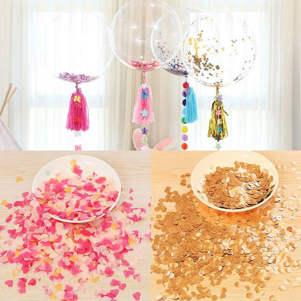 Pink Love Heart Shaped Biodegradable Confetti Wedding Birthday Party