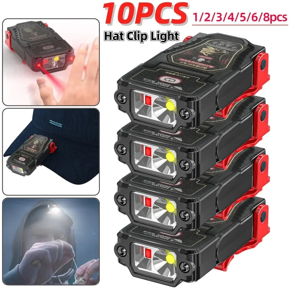 ESMARTER Mini Sensor LED Hat Clip Headlamp – Rechargeable