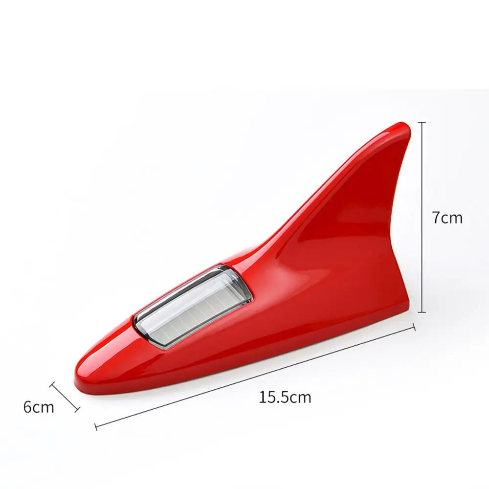 Lights Modified lights Car Roof Truck Solar Shark Fin Antenna Warning Flash Lamp Rear-end LED flash lights Car Decorative Light Zpaxo