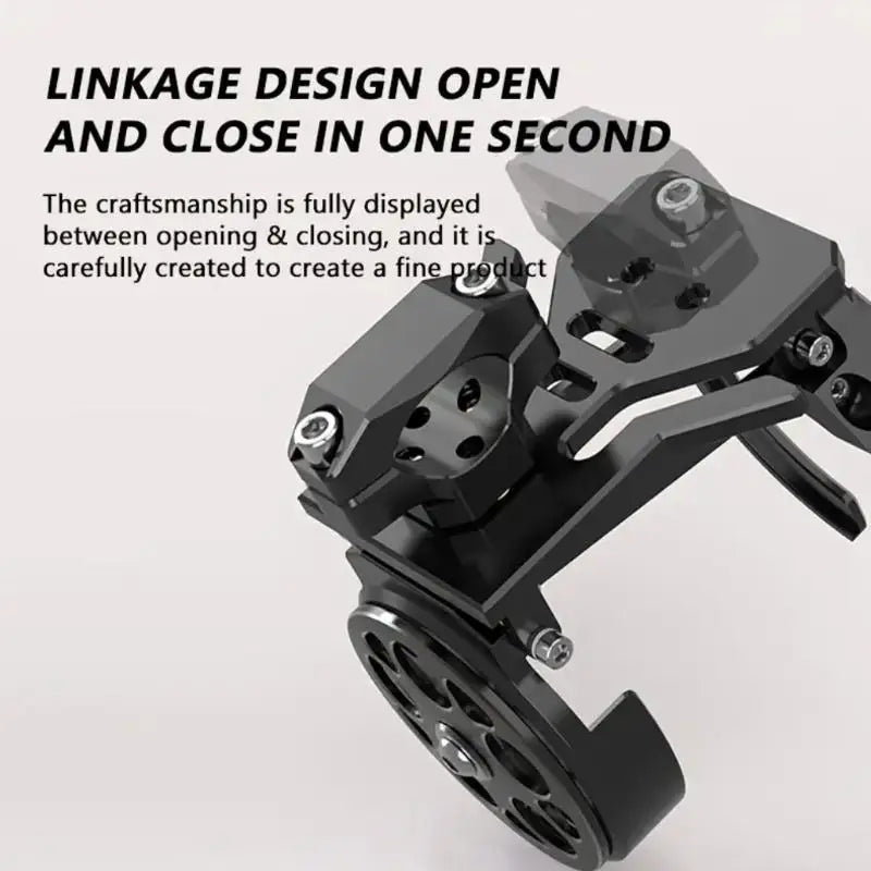 Foldable Rotating Motorcycle Handlebar Cup Holder | Metal