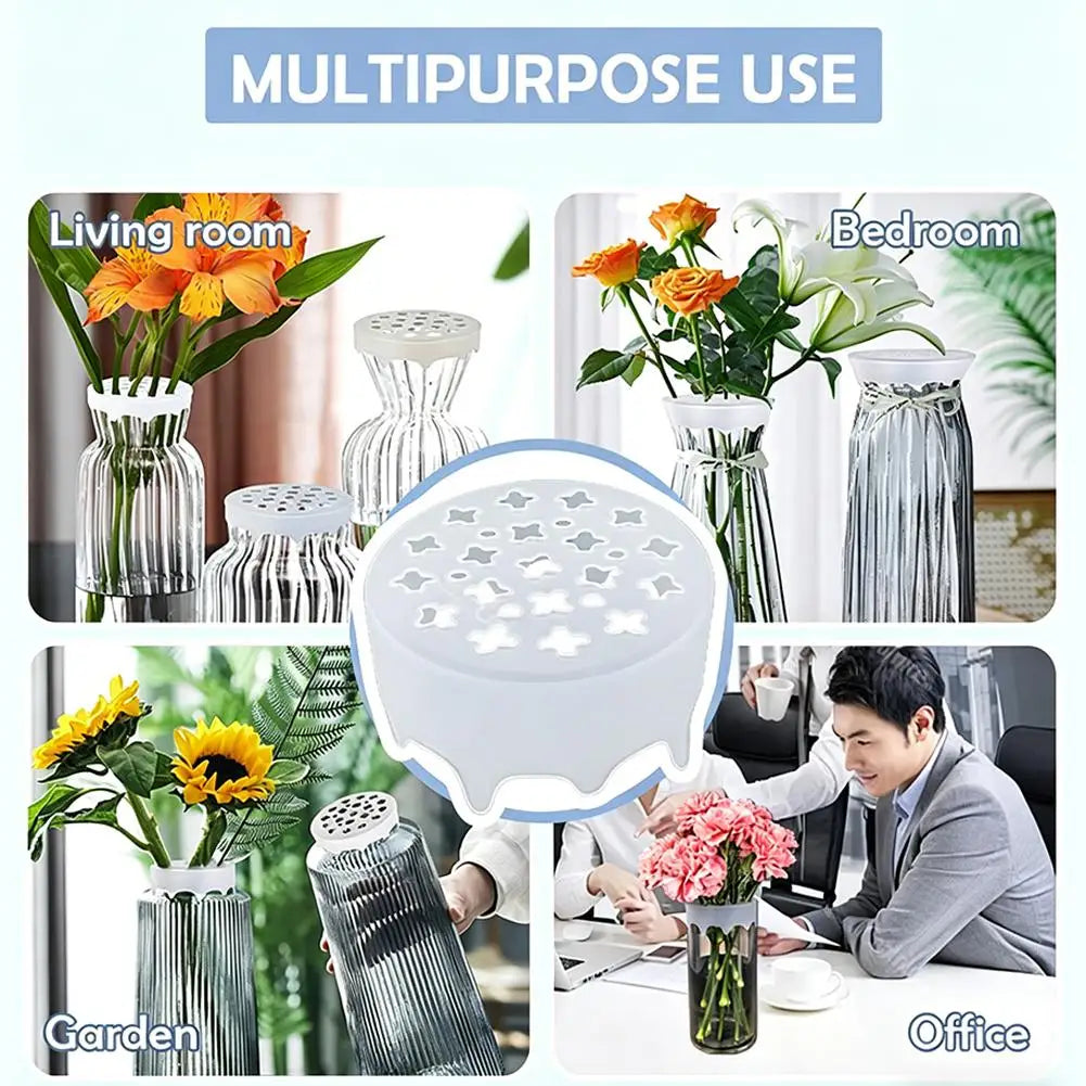 Silicone Flower Arrangement Grid Holder | Ikebana Stem Arranger Floral Arrangement Tool Zpaxo