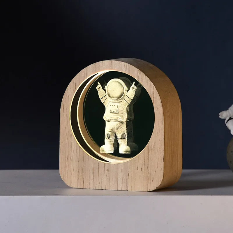 Creative Wooden Luminous Base 3D Carved Crystal Ball Desktop Decoration Gift Small Night Light Bedside Office Decoration Gift Zpaxo 16