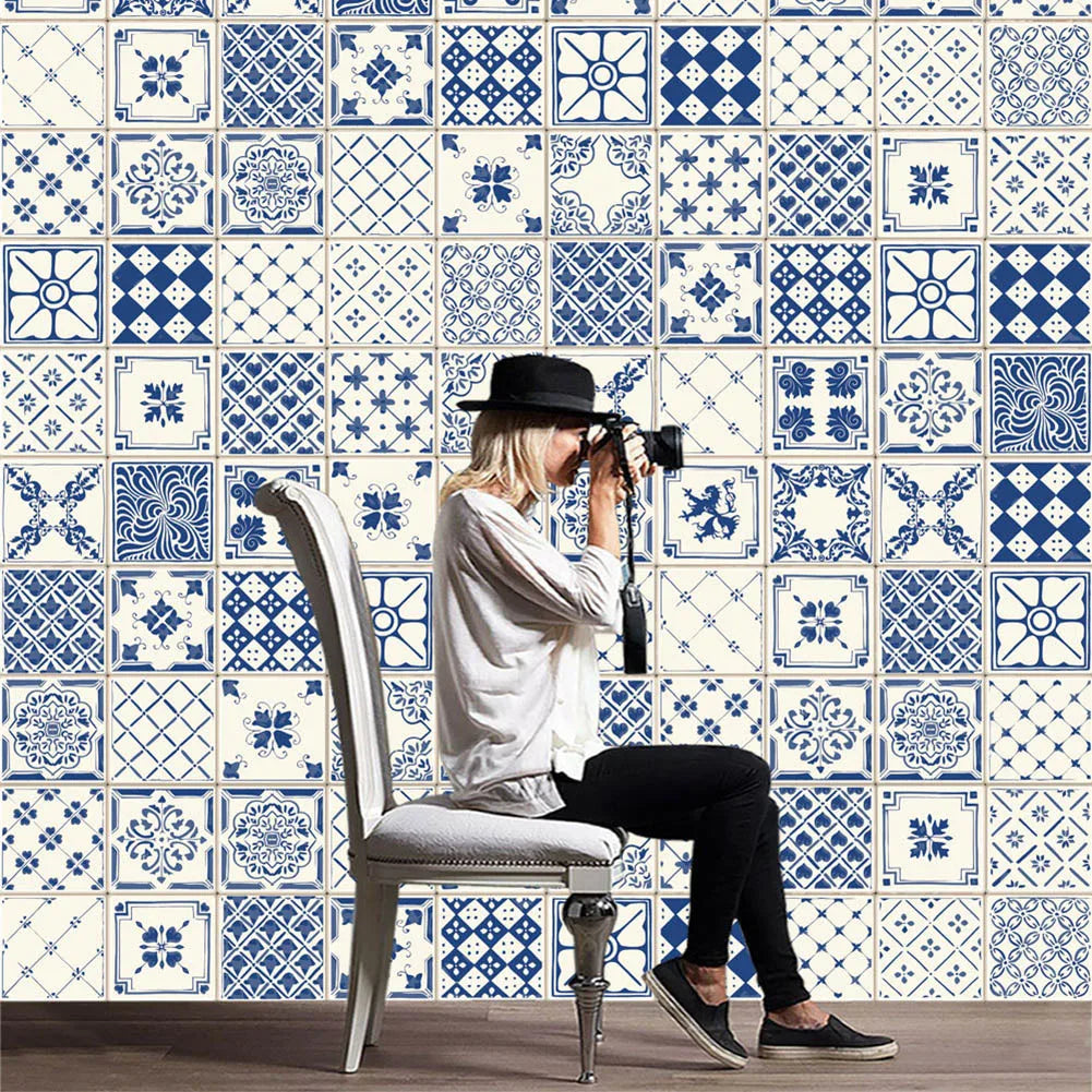 Wall Tiles Waterproof Stickers Bathroom Kitchen Self Adhesive Toilet