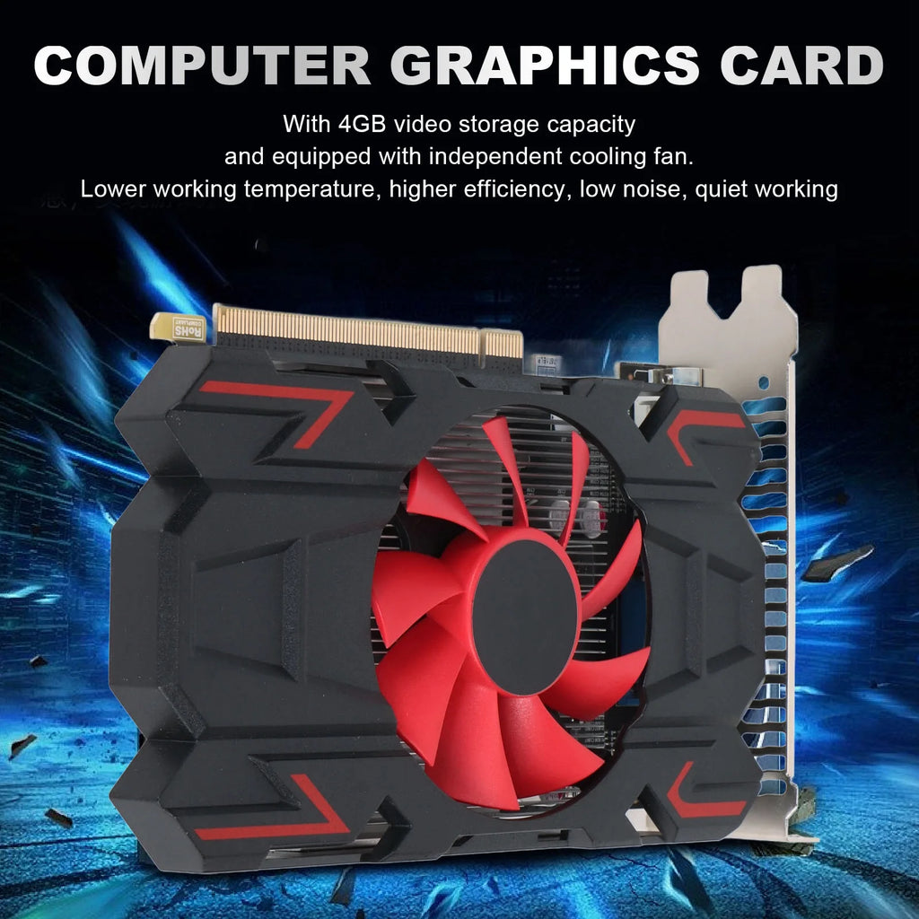 Gaming Graphics Card HD7670 4GB DDR5 128bit Support 2560x1600 Easy