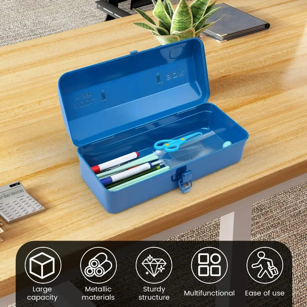 On-board Storage Large Metal Toolbox Heavy Duty Tools Box Zpaxo