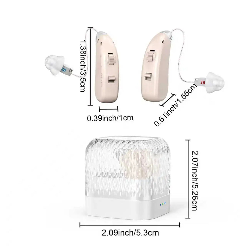 Mini Rechargeable Hearing Aid Aids Elderly Amplifier Magnetic