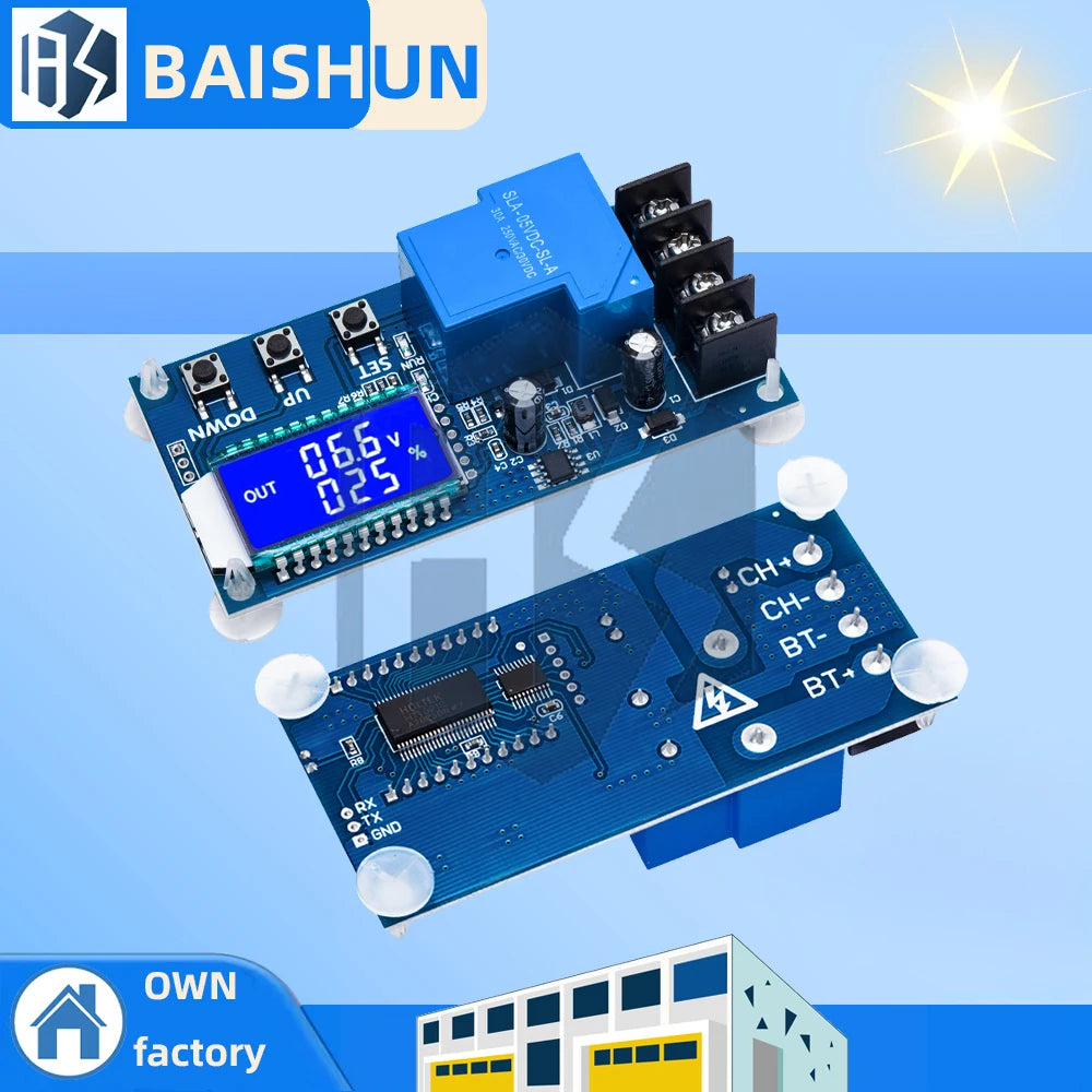 XY-L30A DC Battery Charging Control Module 6-60V 30A Protection Board Zpaxo