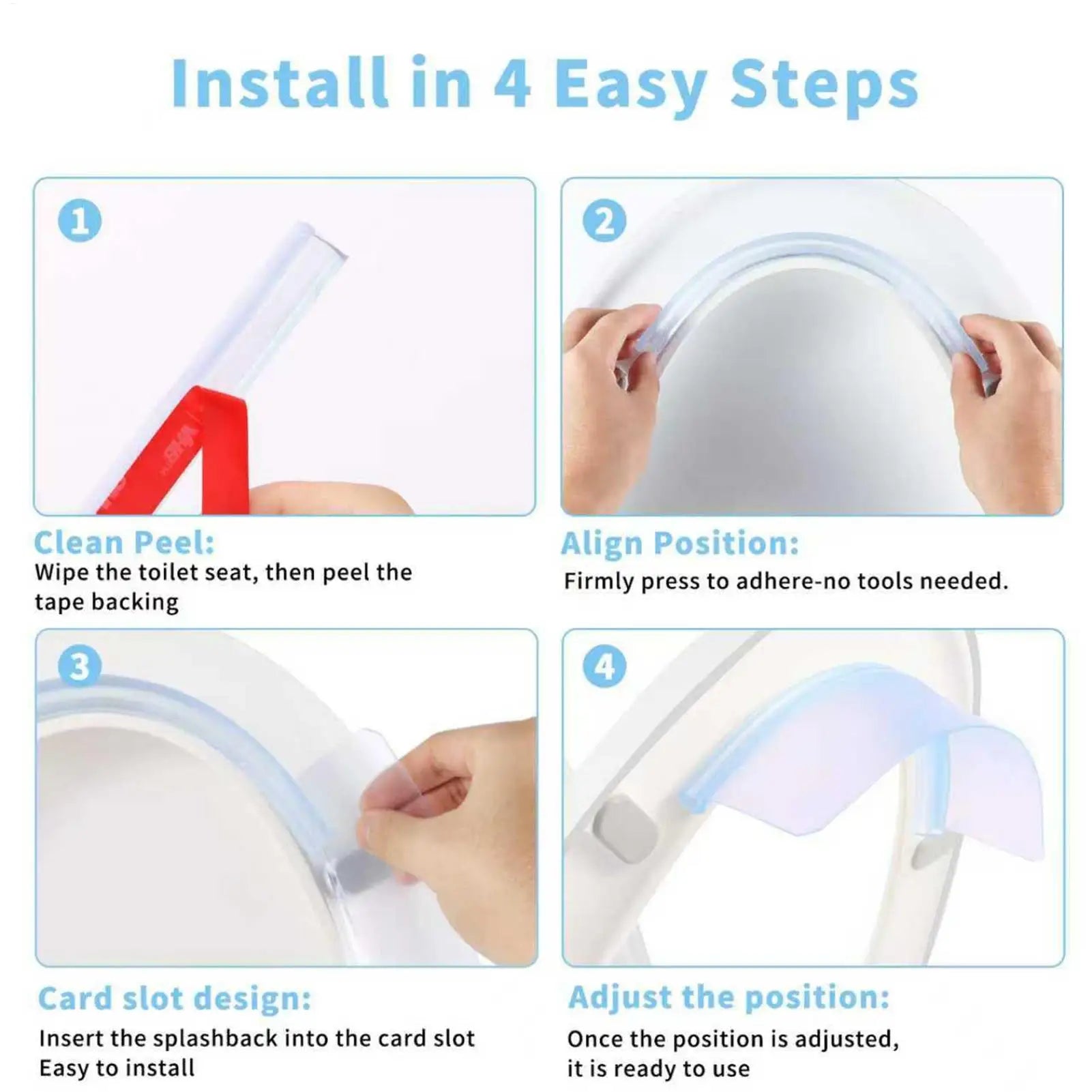 Toilet Seat Pee Guard Prevents Spillage 10 Inch Pee Splash Guard for Toilet Seat for Bathroom Apartment Dorm Public Restroom Men Zpaxo