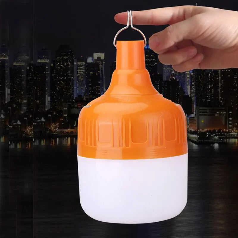 Rechargeable LED Emergency Bulb | USB Camping Hanging Lamp