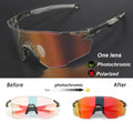 New Photochromic Polarized Cycling Glasses Men Women Bike Glasses UV400 Protection Eyewear Sunglasses MTB Road Bicycle Goggles Zpaxo O6