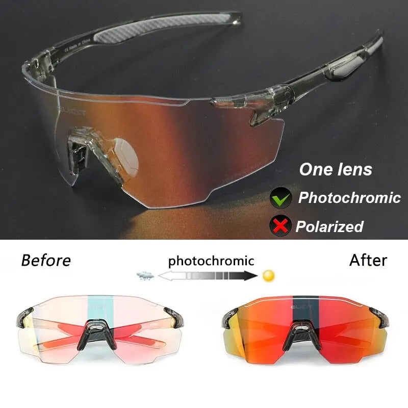 New Photochromic Polarized Cycling Glasses Men Women Bike Glasses UV400 Protection Eyewear Sunglasses MTB Road Bicycle Goggles Zpaxo O6