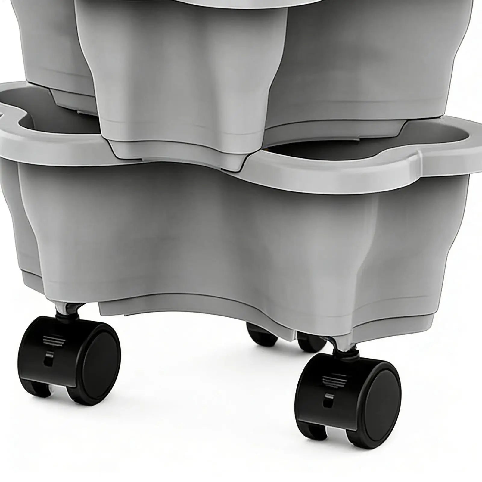 Stackable Vertical Garden Planter Tower – 4/5 Tier with Casters Vertical Garden Planter Zpaxo