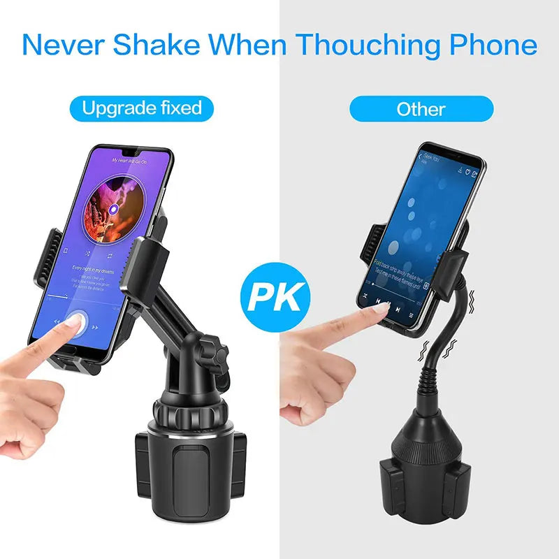 Universal Car Phone Holder Cellphone Mount Stand Adjustable Car Cup Phone Mount for iPhone 14 13 12 Por MAX Huawei Samsung Zpaxo