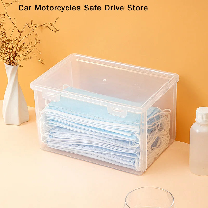 Thickened Mask Storage Box Portable Transparent Flip Drug Waterproof